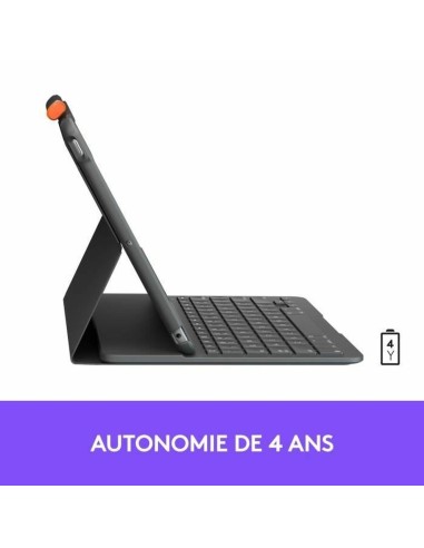 Capa para Tablet Logitech Slim Folio Grafite AZERTY