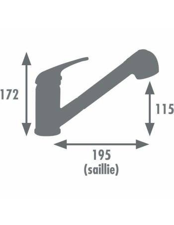 Kitchen Tap Rousseau BAGO Métal 2