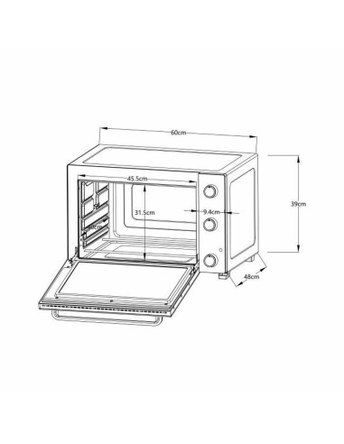 Mini Four Électrique Continental Edison CEMF60B3