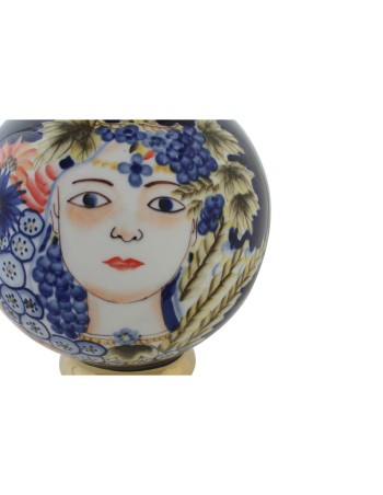 Jarrón DKD Home Decor Porcelana Negro Shabby Chic (19 x 19 x 23 cm) 2