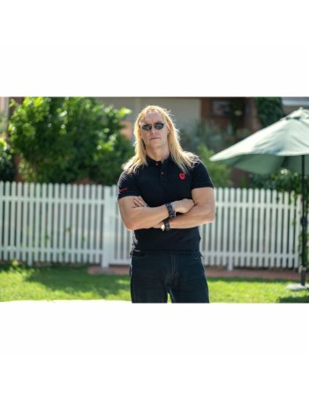 Polo à manches courtes homme Bobroff Noir 2