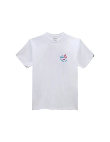 T-shirt à manches courtes homme Vans Classic Mini Dual Palm Blanc