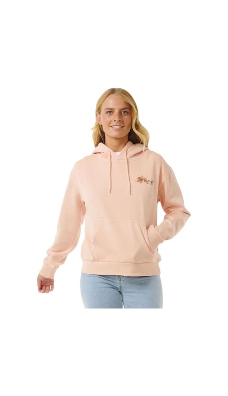 Sudadera con Capucha Mujer Rip Curl Wild Bloom Amarillo