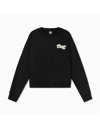 Sudadera sin Capucha Mujer Puma Puma Script Crew Fl Mujer