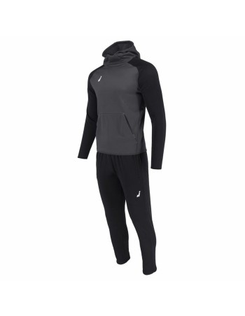 Survêtement pour Adultes Joluvi Hood Ran Noir Gris Homme