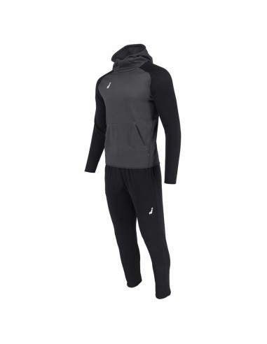Survêtement pour Adultes Joluvi Hood Ran Noir Gris Homme