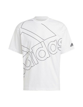 Herren Kurzarm-T-Shirt Adidas Giant Logo Weiß