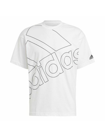 Herren Kurzarm-T-Shirt Adidas Giant Logo Weiß 2