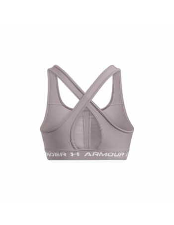Soutien-gorge de Sport Under Armour CroSSback Mid Gris 2