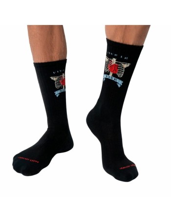 Chaussettes de Sport Jimmy Lion Athletic Frida Heart Noir 2
