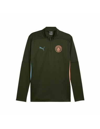 Sweat-shirt d'Entraînement pour Adultes Puma Manchester City 24/25 Training Olive