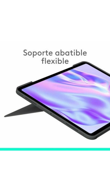 Capa para Tablet e Teclado Logitech 920-012667 Grafite QWERTY