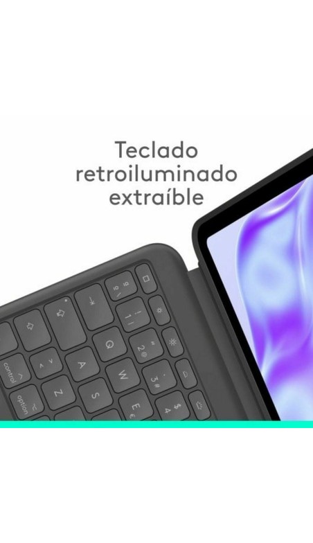 Capa para Tablet e Teclado Logitech 920-012667 Grafite QWERTY