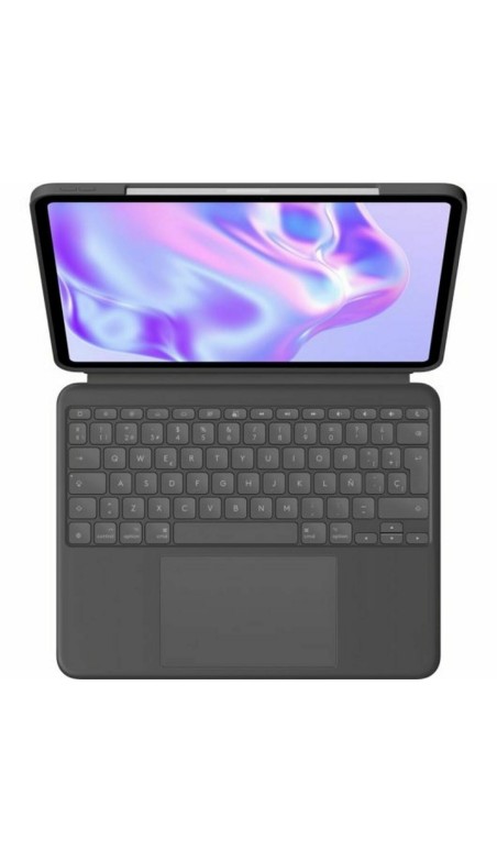 Capa para Tablet e Teclado Logitech 920-012667 Grafite QWERTY