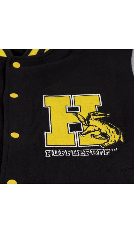 Sudadera sin Capucha Unisex Harry Potter Hufflepuff Negro