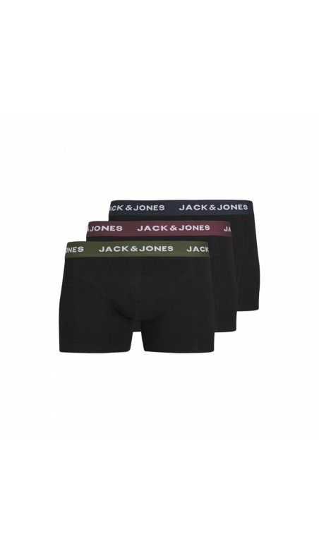 Bóxer de Hombre Jack & Jones Jacaron Solid Trunks Negro