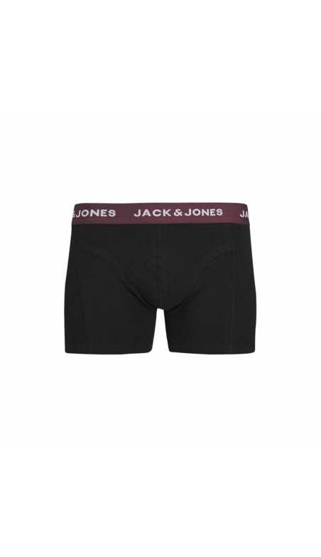 Heren Boxer Shorts Jack & Jones Jacaron Solid Trunks Zwart