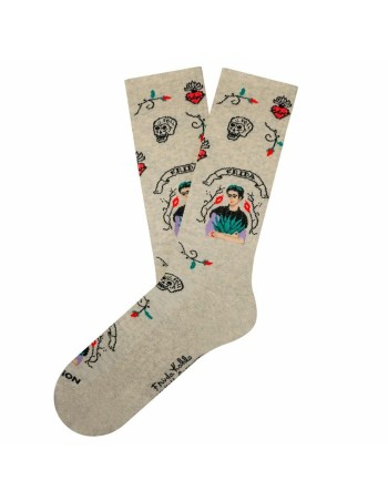 Chaussettes Jimmy Lion Athletic Frida Viva Mexic Blanc 41-46 2