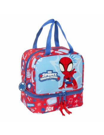 Sac à goûter Spider-Man Rescue Bleu Rouge 20 x 20 x 15 cm