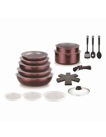 Batteria da Cucina Arthur Martin AM2503 Rosso Granato 2