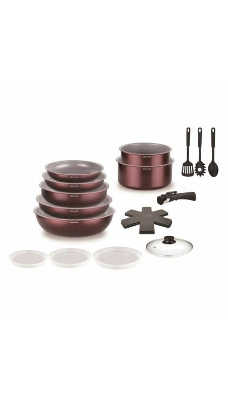 Topfset Arthur Martin AM2503 Granatrot