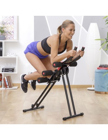 Machine pour Abdominaux Pliante avec Guide d'Exercice Plawer InnovaGoods