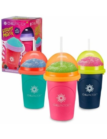 Verre pour Glaces Alimentaires et Granités avec Recettes Bandai Chillfactor Granita Mug Rose Plastique