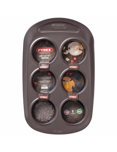 Muffinform Pyrex Braun