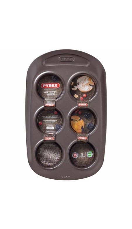 Muffinform Pyrex Braun