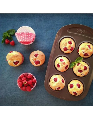 Muffinform Pyrex Braun
