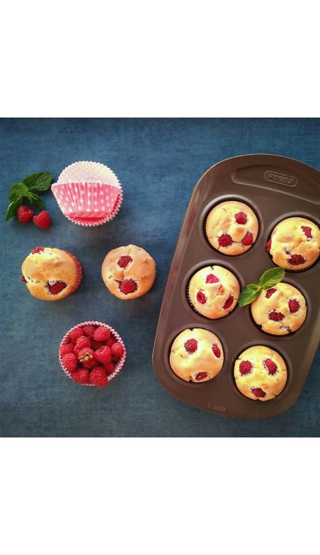 Muffinform Pyrex Braun