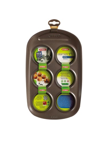 Muffinform Pyrex Braun