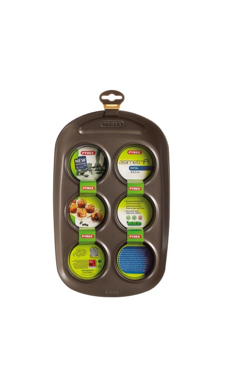 Muffinform Pyrex Braun