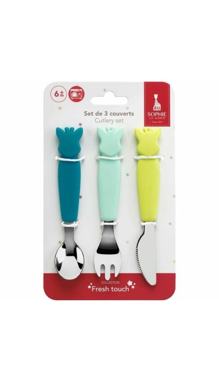Couverts Sophie la Girafe Silicone