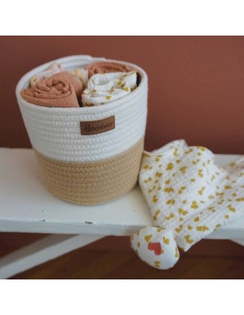 Panier Domiva Beige Coton 2