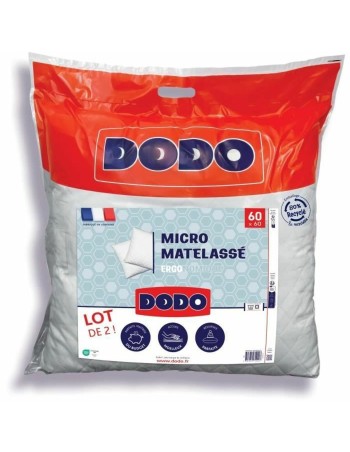 Oreiller DODO Blanc 60 x 60 cm (2 Unités)