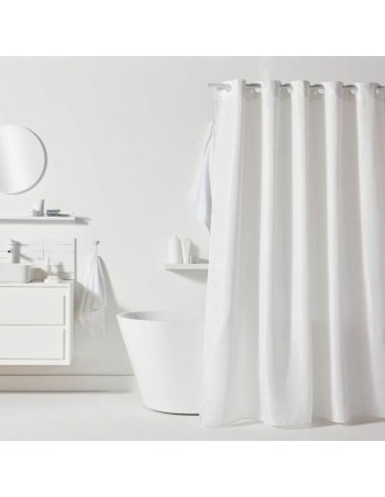 Cortina de Ducha TODAY Blanco Poliéster 180 x 200 cm (12 Unidades)
