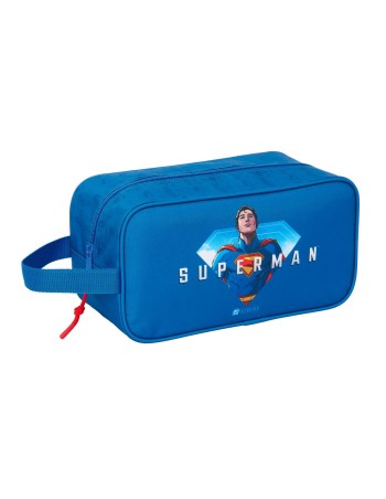 Range-Chaussures de Voyage Superman Bleu 29 x 15 x 14 cm 2