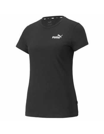 Camiseta Deportiva de Manga Corta Puma Essentials+ Embroidery Negro