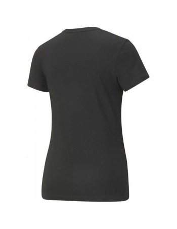 Kurzärmliges Sport T-Shirt Puma Essentials+ Embroidery Schwarz 2