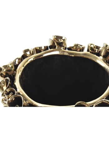 Vaso DKD Home Decor Porcellana Dorato Moderno (18 x 18 x 23 cm) 2