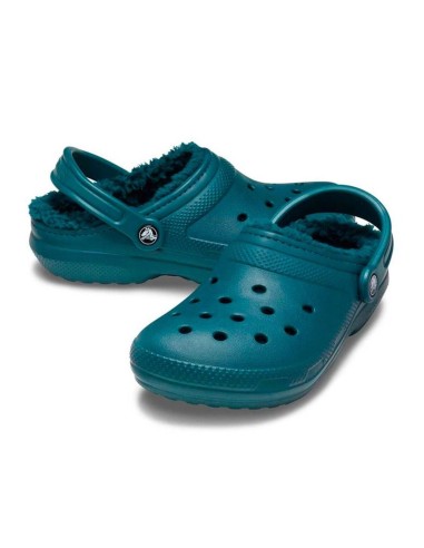 Tamancos Crocs Classic Lined Clog Azul Adultos