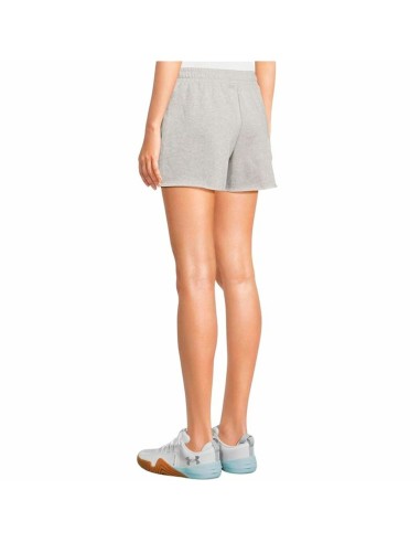Calções de Mulher Under Armour Rival Terry Short Cinzento
