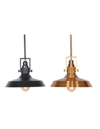 Candeeiro de teto DKD Home Decor Preto Dourado Metal 50 W (2 Unidades)