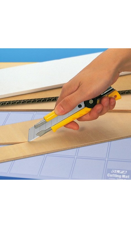 Cutter Olfa  L-1 Jaune Métal Plastique 0,5 mm