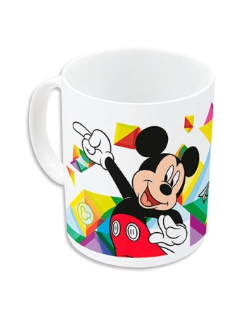 Taza Mug Mickey Mouse Happy smiles Azul Rojo Cerámica 350 ml 2