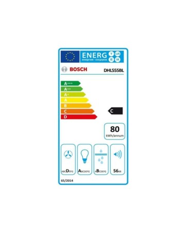 Cappa Classica BOSCH DHL555BL 53 590 m³/h 206W C Argentato 2