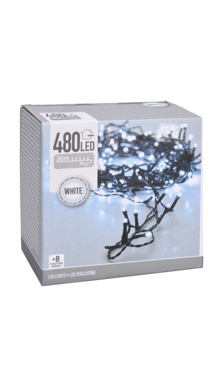 LED-lichtkrans Wit (53 m)