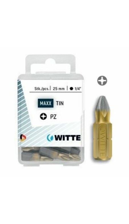 Ensemble de pointes WITTE PZ 3 DIAMOND Pozidriv PZ3 5 Unités