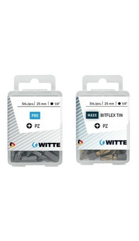 Ensemble de pointes WITTE PZ 3 DIAMOND Pozidriv PZ3 5 Unités